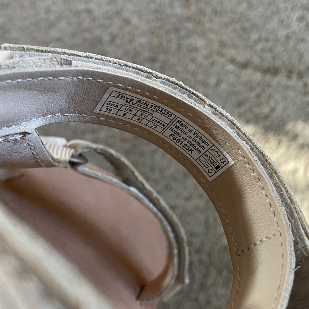 Teva Women's Tan and Cream Sandals - Picture 6 of 7